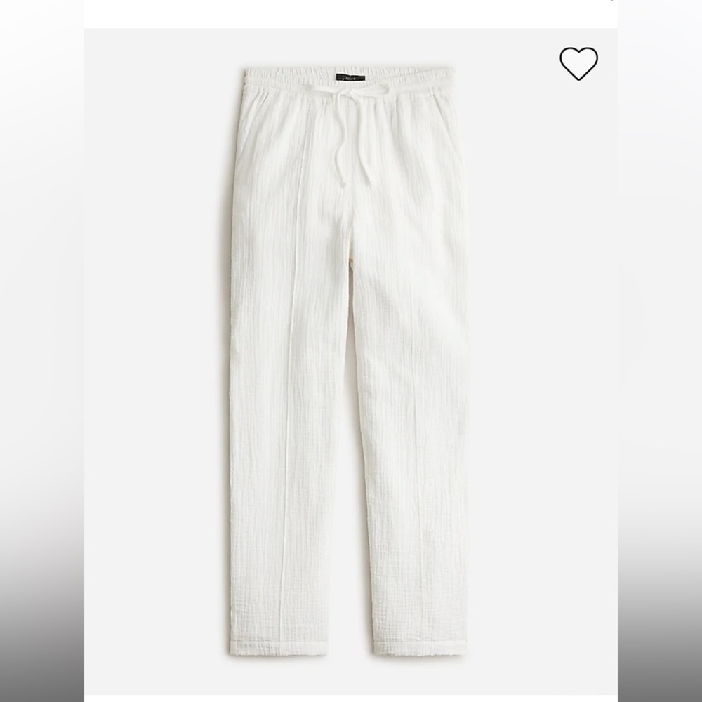 J Crew New Seaside Pant in Soft Gauze, NWT